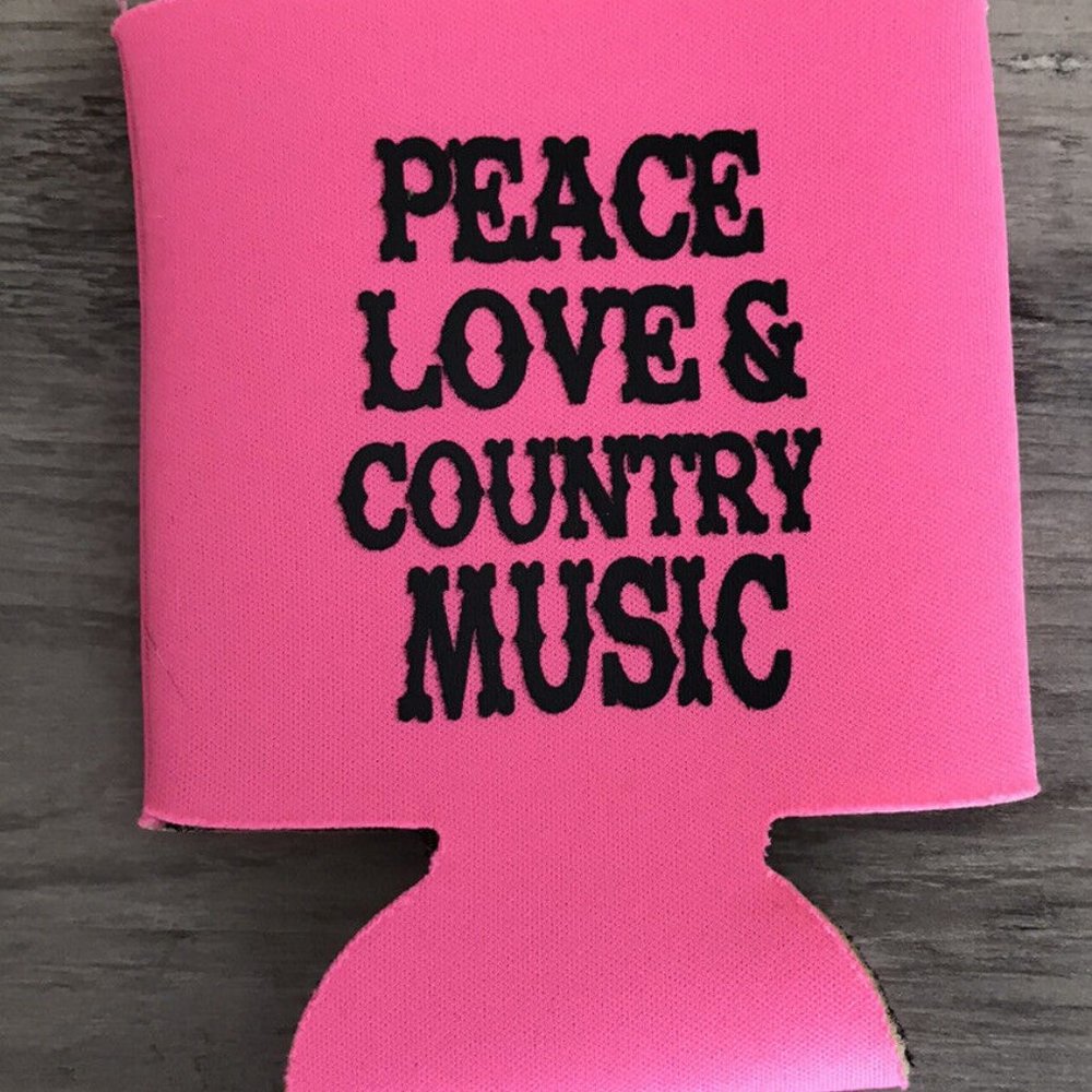 Ali Dee Peace Love & Country Music Koozie